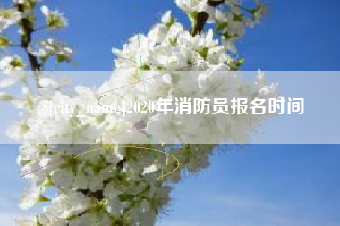 苍南2020年消防员报名时间