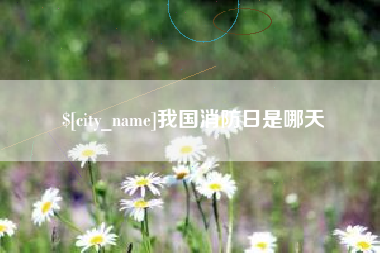 苍南我国消防日是哪天