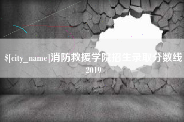 苍南消防救援学院招生录取分数线2019