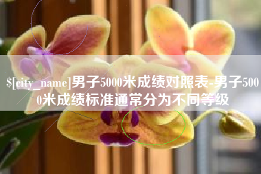 苍南男子5000米成绩对照表-男子5000米成绩标准通常分为不同等级