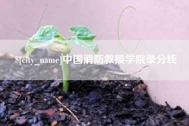 苍南中国消防救援学院录分线