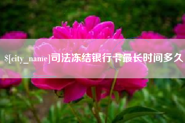 苍南司法冻结银行卡最长时间多久