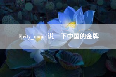 苍南说一下中国的金牌