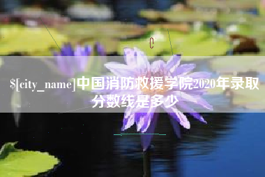 苍南中国消防救援学院2020年录取分数线是多少