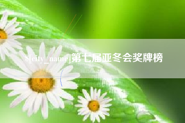 苍南第七届亚冬会奖牌榜