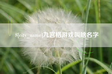 苍南九宫格游戏叫啥名字