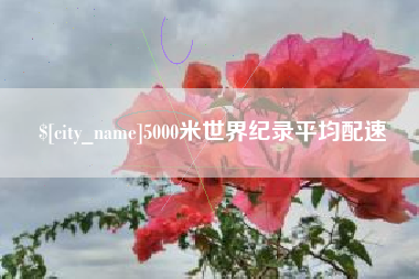 苍南5000米世界纪录平均配速