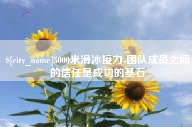 苍南5000米滑冰接力-团队成员之间的信任是成功的基石