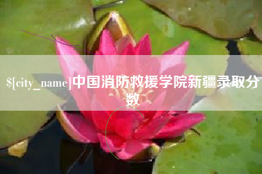苍南中国消防救援学院新疆录取分数