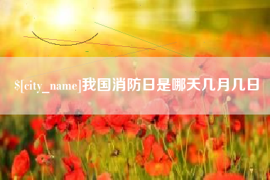 苍南我国消防日是哪天几月几日