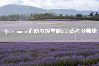 苍南消防救援学院2020高考分数线