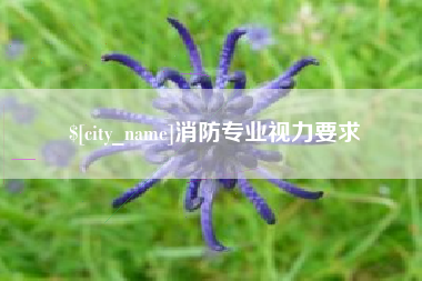 苍南消防专业视力要求