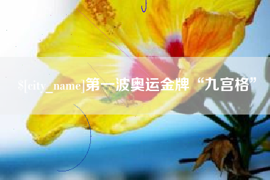苍南第一波奥运金牌“九宫格”
