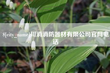 苍南川消消防器材有限公司官网电话