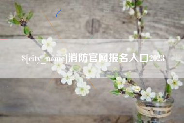 苍南消防官网报名入口2023