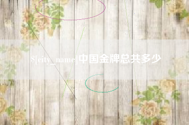 苍南中国金牌总共多少