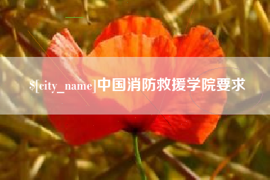 苍南中国消防救援学院要求