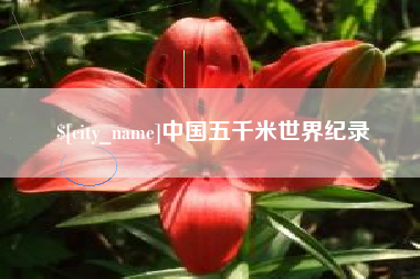 苍南中国五千米世界纪录