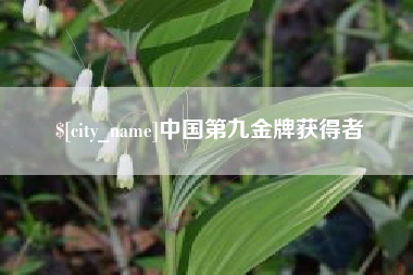 苍南中国第九金牌获得者
