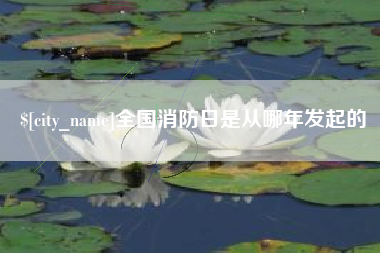 苍南全国消防日是从哪年发起的