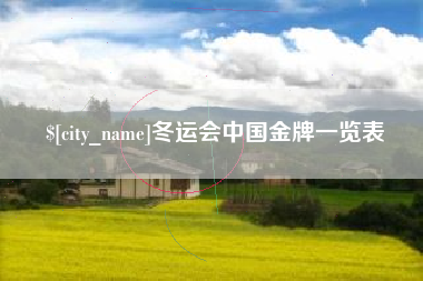 苍南冬运会中国金牌一览表