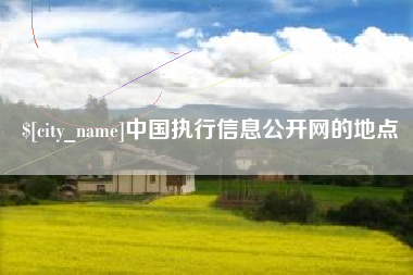 苍南中国执行信息公开网的地点