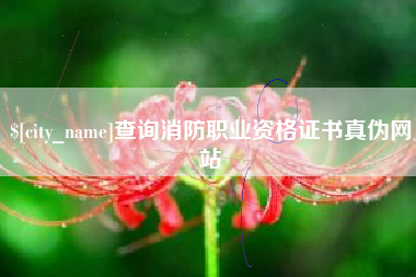 苍南查询消防职业资格证书真伪网站
