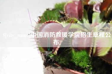 苍南中国消防救援学院招生章程公布!